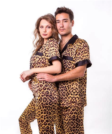 Matching Leopard Pajamas .